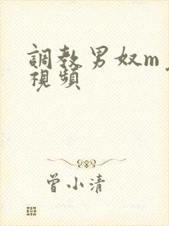 调教男奴m免费视频