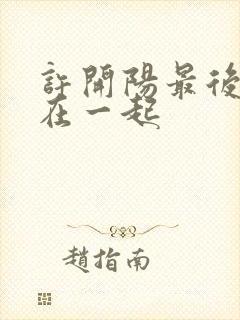 许开阳最后和谁在一起