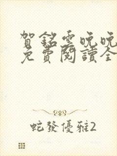 贺铭云晚晚小说免费阅读全文最新章节