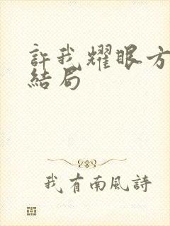 许我耀眼方蕾的结局