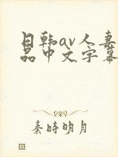 日韩av人妻精品中文字幕
