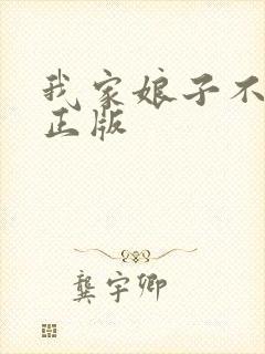 我家娘子不对劲正版