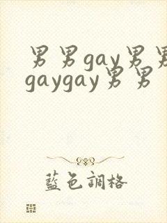 男男gay男男gaygay男男封面