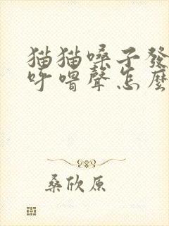 猫猫嗓子发呼噜呼噜声怎么回事