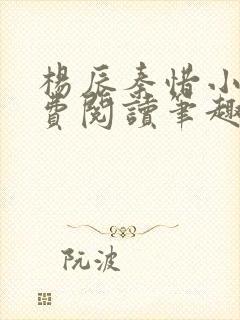 杨辰秦惜小说免费阅读笔趣阁更新