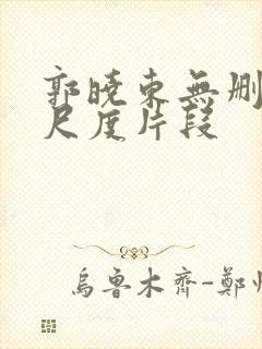 郭晓东无删减大尺度片段