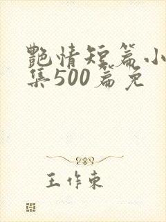 艳情短篇小说合集500篇免