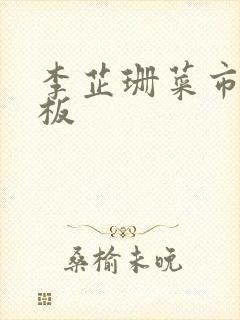 李芷珊菜市场老板封面