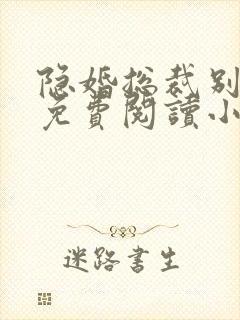 隐婚总裁别太坏免费阅读小说