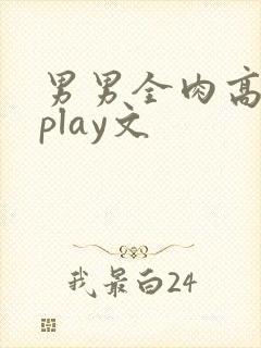 男男全肉高h湿play文
