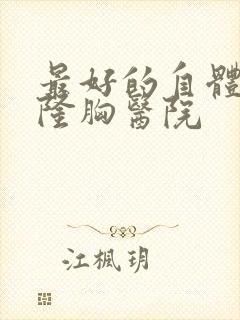 最好的自体脂肪隆胸医院