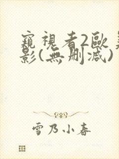 窥视者2欧美电影(无删减)