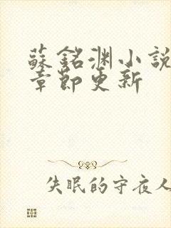 苏铭渊小说最新章节更新