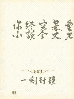 你终究是爱我的小说全文免费阅读