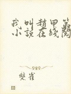 我叫赵甲第原著小说在线阅读