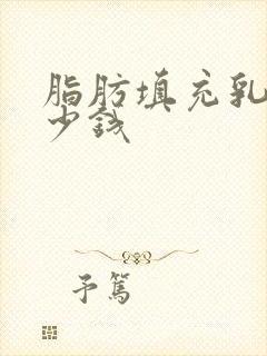 脂肪填充乳房多少钱