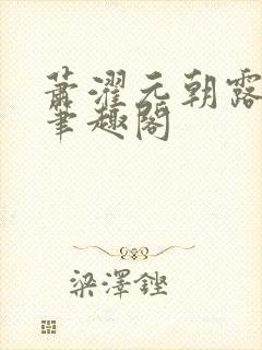 萧濯元朝露小说笔趣阁