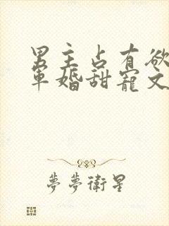 男主占有欲强的军婚甜宠文