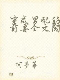 穿成男配的炮灰前妻全文阅读