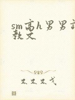 sm高h男男调教文