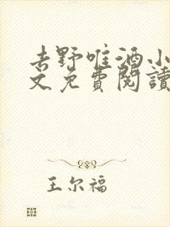 去野唯酒小说全文免费阅读