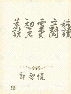 叶初雪宋婉琳小说免费阅读最新章节