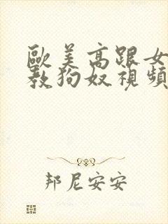 欧美高跟女主调教狗奴视频