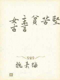 女主贫苦坚韧的古言封面