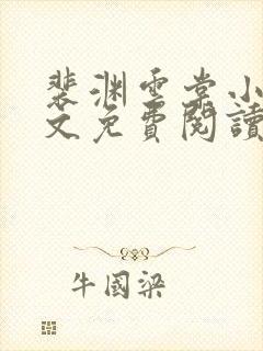 裴渊云棠小说全文免费阅读