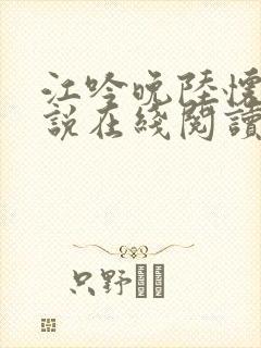 江吟晚陆怀璟小说在线阅读封面