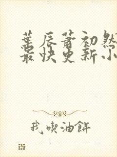 叶辰萧初然最新最快更新小说