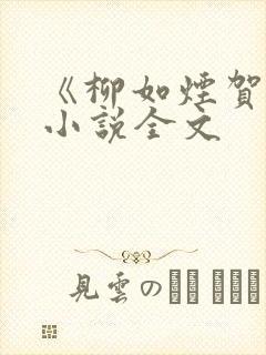 《柳如烟贺强》小说全文