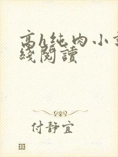 高h纯肉小说在线阅读