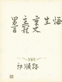 男主重生悔悟古言宠文