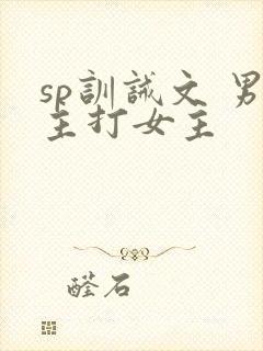 sp训诫文 男主打女主