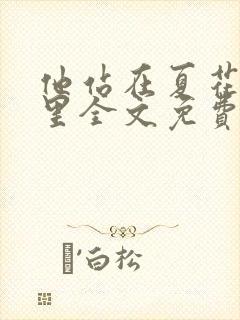 他站在夏花绚烂里全文免费阅读小说