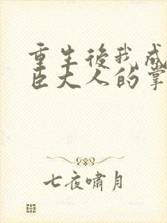 重生后我成了权臣大人的掌中娇封面