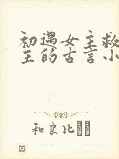初遇女主救了男主的古言小说封面