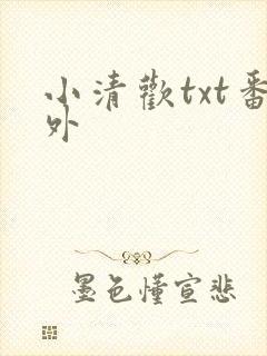 小清欢txt番外