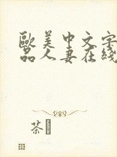 欧美中文字幕精品人妻在线看