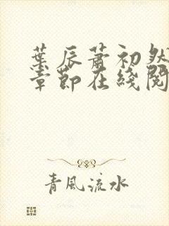 叶辰萧初然最新章节在线阅读 大结局封面