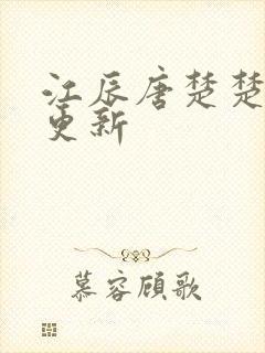 江辰唐楚楚今天更新