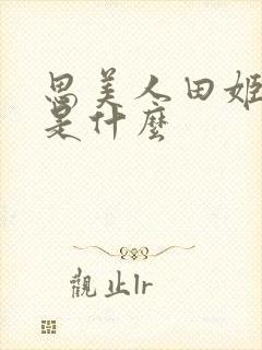 思美人田姬结局是什么封面