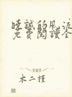 晓诚的风流人生免费阅读全文小说下