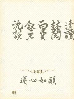 沈叙白林清婉小说免费阅读最新章节