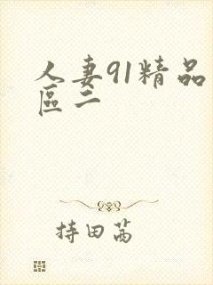 人妻91精品一区二封面