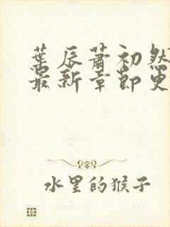 叶辰萧初然刚刚最新章节更新