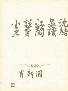 小说江晏沈以馨免费阅读结局