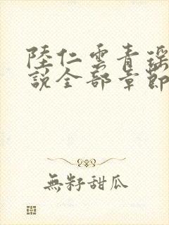 陆仁云青瑶的小说全部章节封面