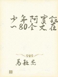 少年阿宾钰慧1～80全文在线阅读